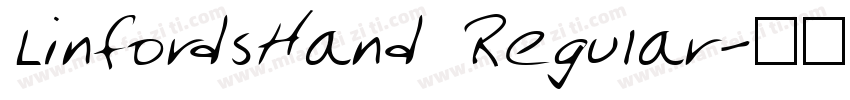 LinfordsHand Regular字体转换